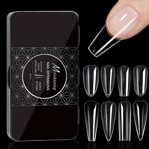 Simple Style Transparent ABS Nail Patches 1 Set