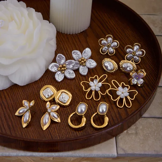 Stainless Steel Pearl Jewelry - 1