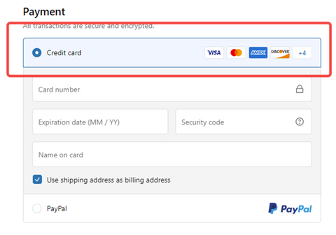 Credit Card Payment